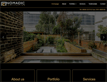 Tablet Screenshot of nomadicconstruction.com